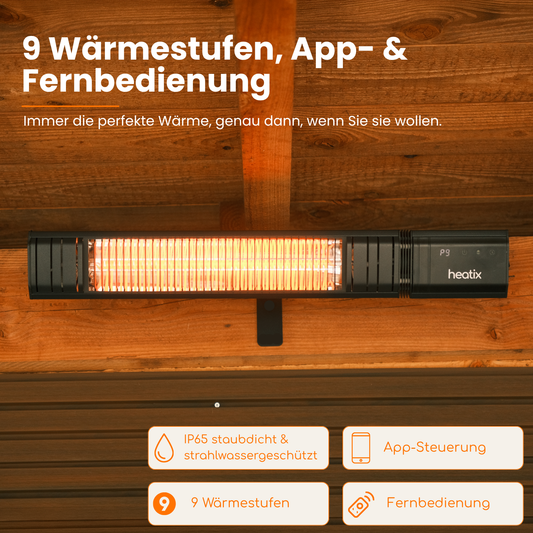 Heatix Smart Carbon Fiber Wandheizstrahler 2000W