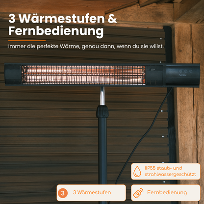Heatix Carbon Rose Gold Standheizstrahler (1500W / 2000W / 2500W)