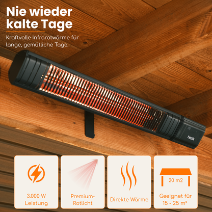 Heatix Smart Golden Shadow Wandheizstrahler 2500W