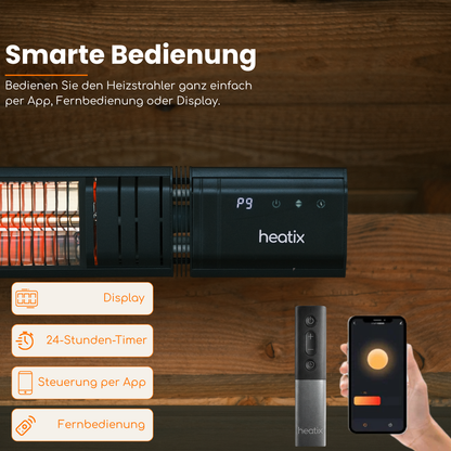 Heatix Smart Golden Shadow Wandheizstrahler 2500W