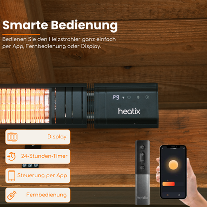 Heatix Smart Carbon Fiber Wandheizstrahler 3000W