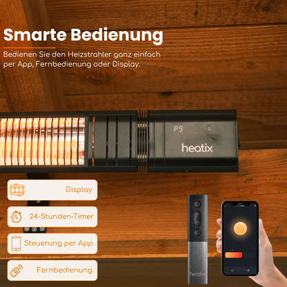 Heatix Smart Carbon Fiber Wandheizstrahler 2000W