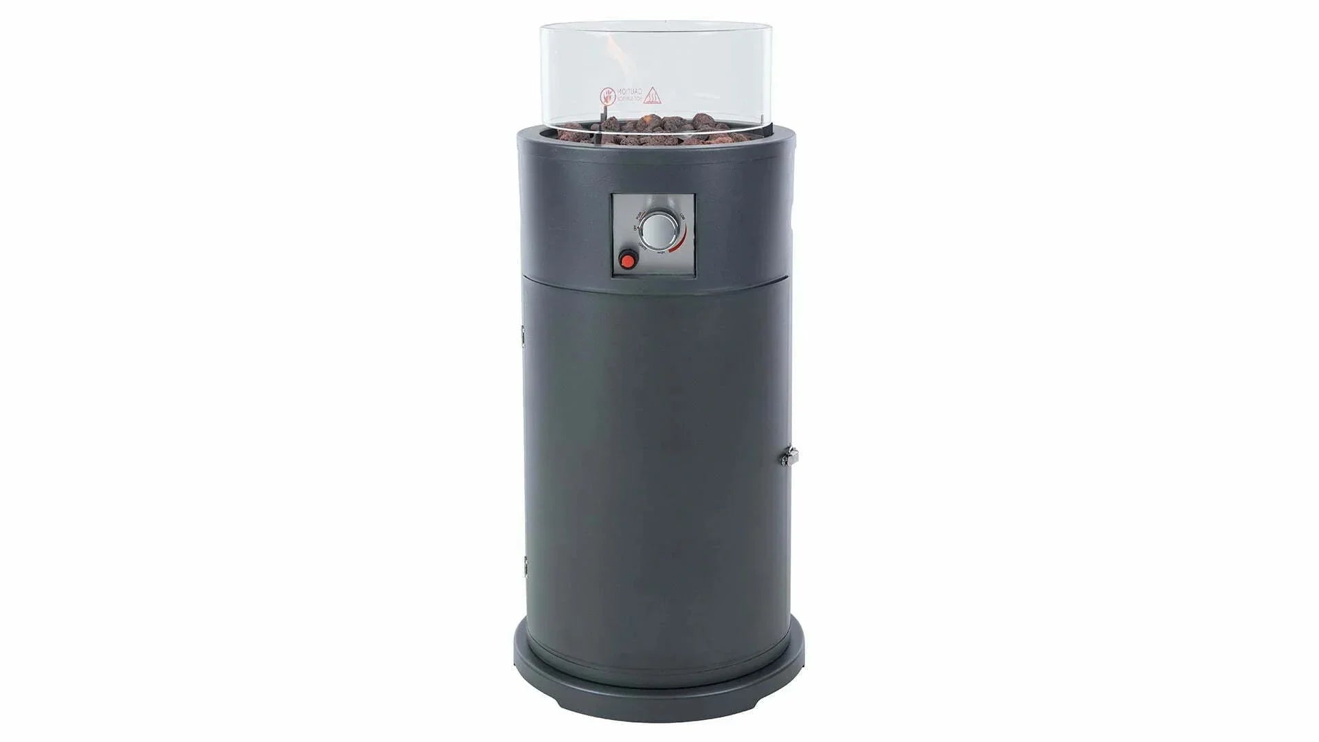Grauer Sunred Bogo Flame Gas-Terrassenheizer mit 10500 Watt, Vorderansicht