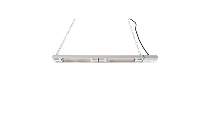 Hangende Sunred Ultra zilveren terrasverwarmer met 3000 Watt