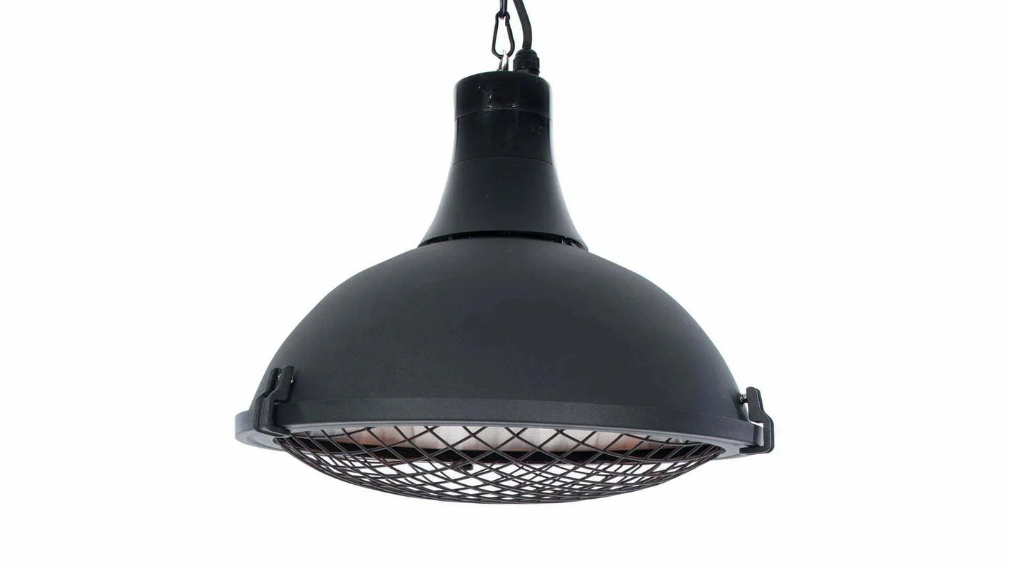 Sunred Indus II Bright schwarzer Hängeheizstrahler mit 2100 Watt
