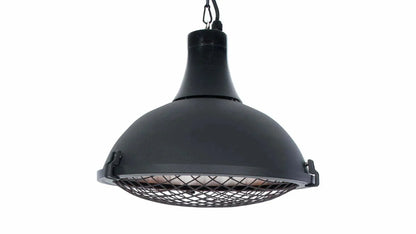 Sunred Indus II Bright schwarzer Hängeheizstrahler mit 2100 Watt