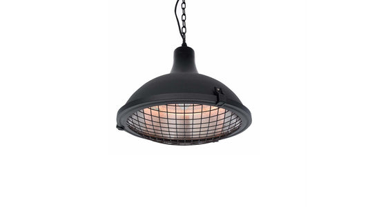 Sunred Indus II Bright schwarzer Hängeheizstrahler mit 2100 Watt