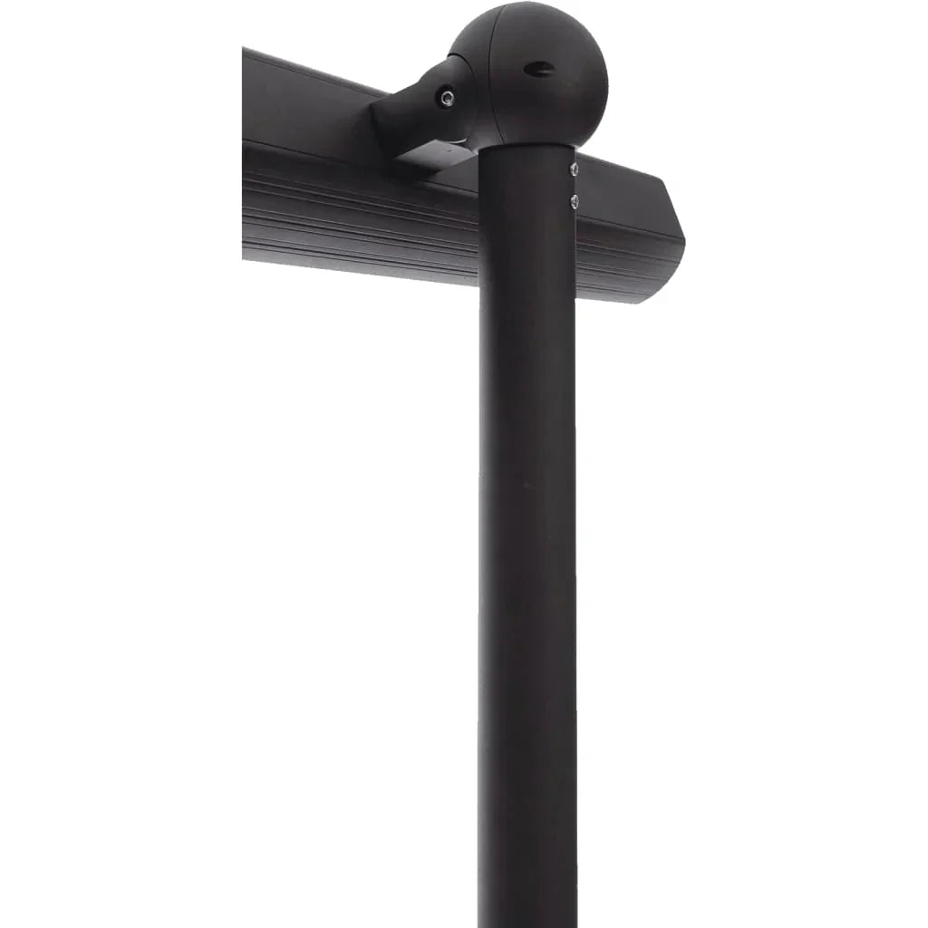 standaard montage van de Sunred zwarte staande terrasverwarmer Royal Diamond Dark