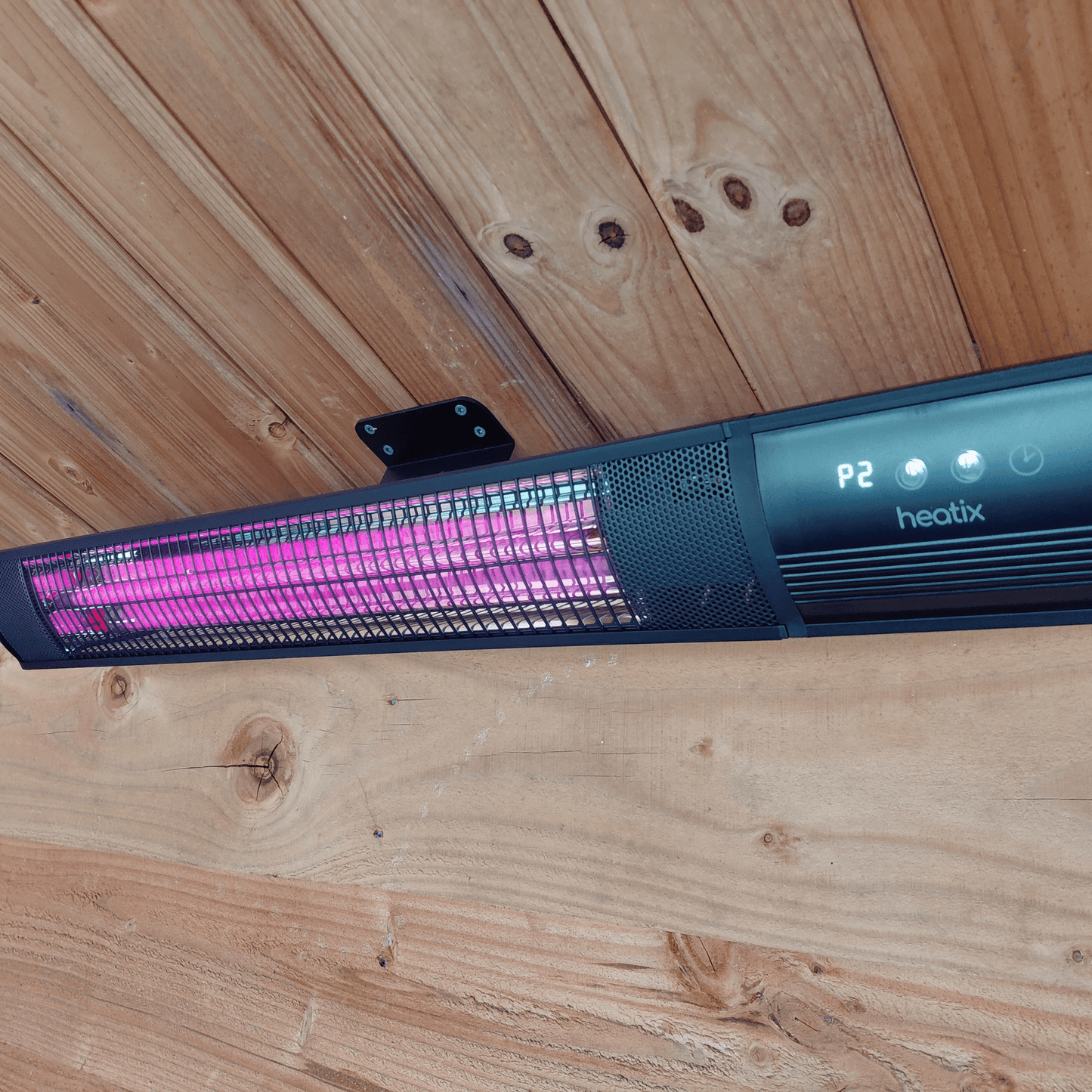 Heatix Dark Carbon Rose Gold Wandheizstrahler 2000W