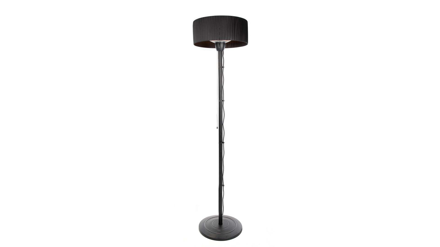 Stehender schwarzer Sunred Artix Bright Terrassenheizer mit 1500 Watt