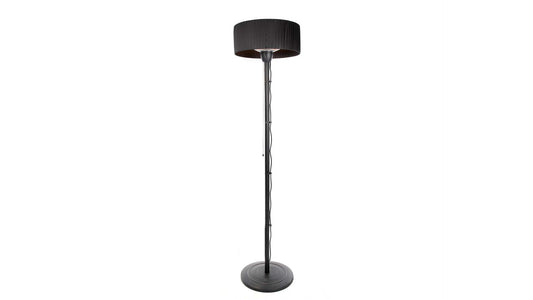 Stehender schwarzer Sunred Artix Bright Terrassenheizer mit 1500 Watt