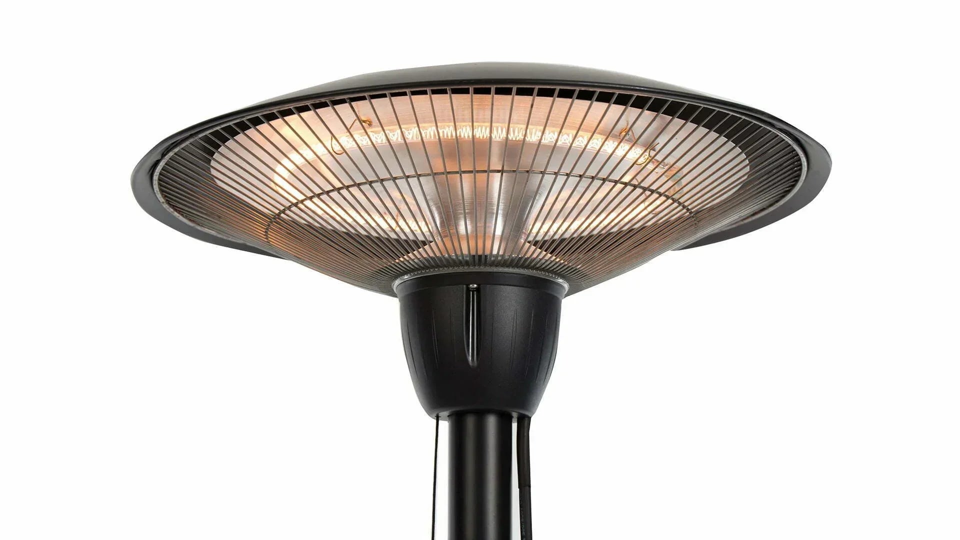 Schwarzer stehender Sunred Barcelona Bright Heizstrahler mit 1500 Watt