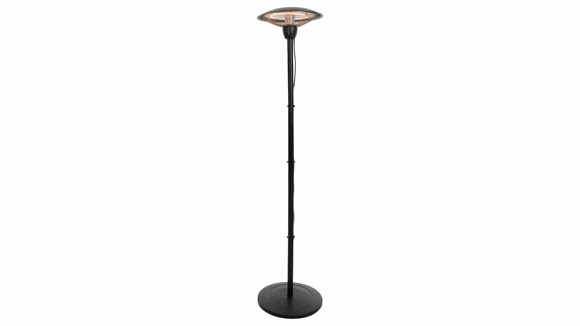 Schwarzer stehender Sunred Barcelona Bright Heizstrahler mit 1500 Watt