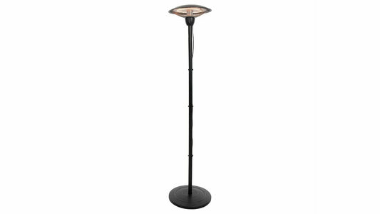 Schwarzer stehender Sunred Barcelona Bright Heizstrahler mit 1500 Watt