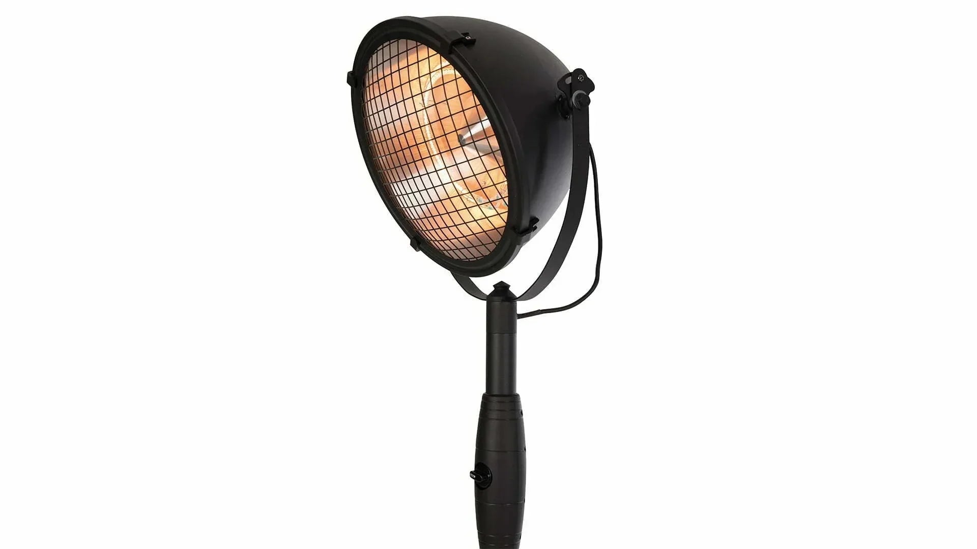Schwarzer stehender Sunred Indus Bright Heizstrahler mit 2100 Watt