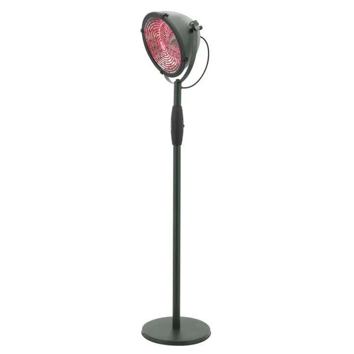 Stehender Sunred Indus Ultra Jade Smart Terrassenheizer mit 2100 W in Roségold/Grün