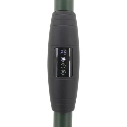 bedieningspaneel van de Sunred Staande groene roségoude Indus Ultra Jade Smart Heater met 2100 Watt