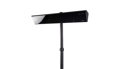 zwarte Sunred roglax Gastro SMART staande heater van dichtbij