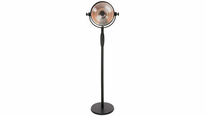 Stehender schwarzer Sunred Retro Bright Heizstrahler mit 2100 Watt