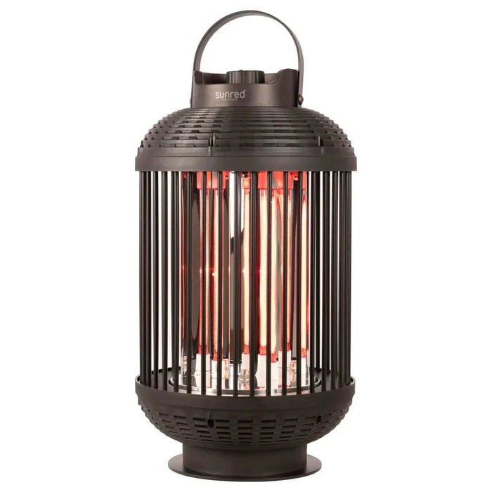 Tafelheizstrahler Indox 1200 W Halogen Schwarz – Sunred
