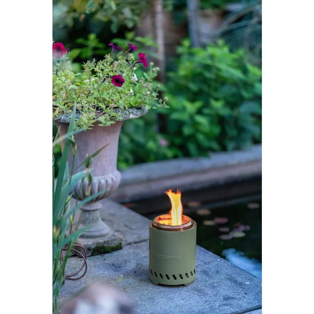 Volcano Pellet-Tischfeuer Medium, Olivgrün
