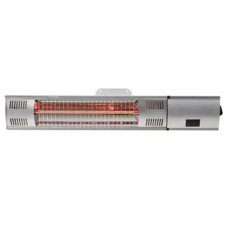 Rückseite des Sunred Royal Diamond Wand-Terrassenheizers in Roségold/Silber mit 2000 Watt