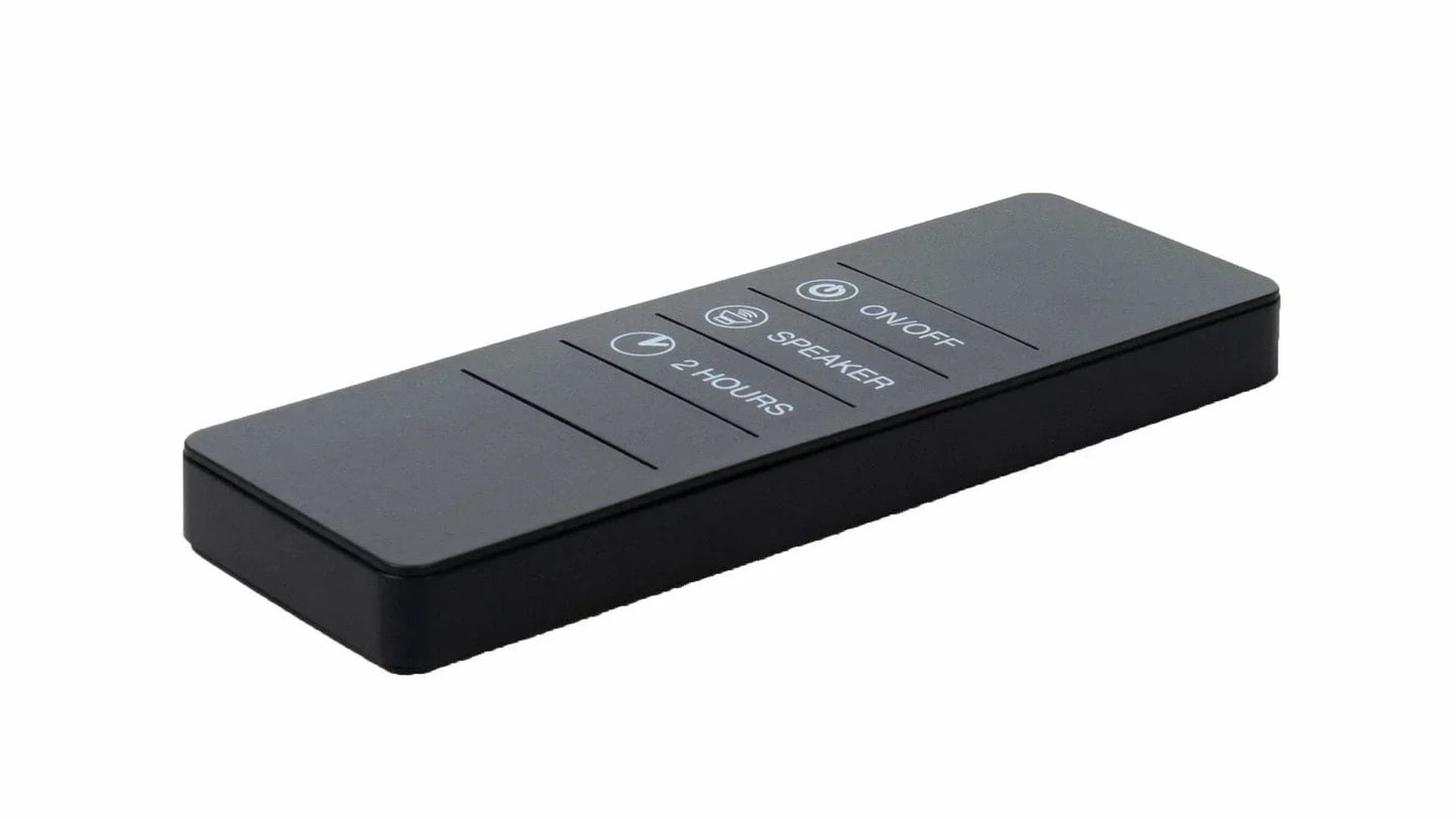 afstandsbediening voor Sunred zwarte Sun and Sound Ultra heater met muziek box